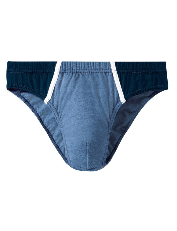 Slip fermé taille basse - lot de 8 assortis (marine / bleu) Slip fermé taille basse - lot de 8 assortis (marine / bleu)